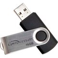 Compucessory Compucessory 26467 Password Protected USB 2.0 Flash Drive, 16 GB, Black 26467